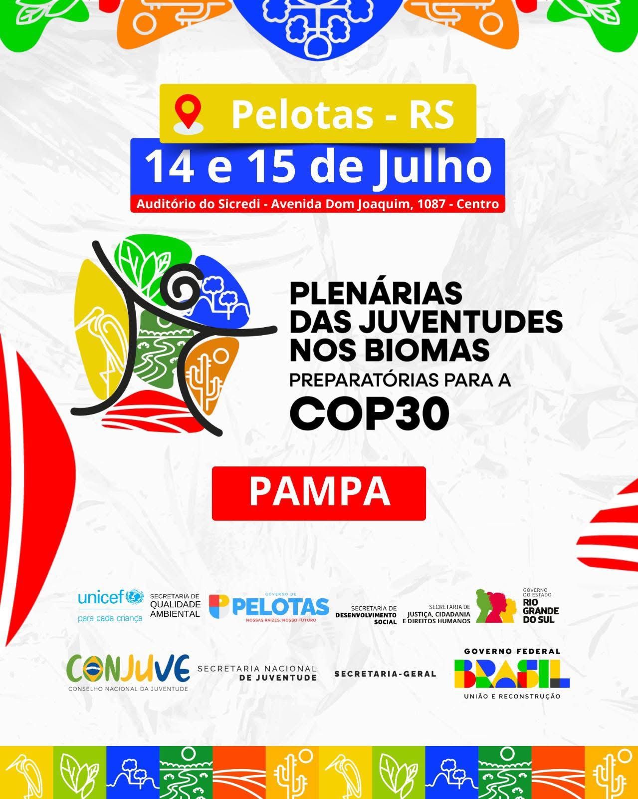 Pelotas é uma das cinco cidades do Brasil a sediar plenária da juventude para a conferência climática que reunirá 198 países no Brasil em novembro