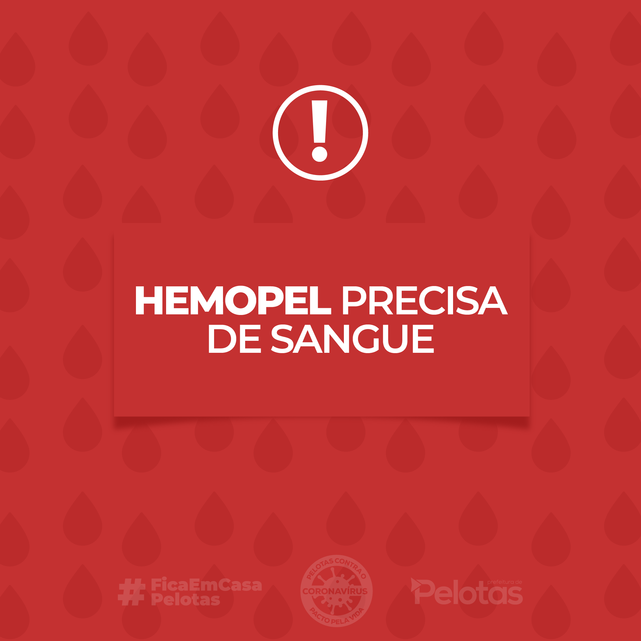 A decisão foi tomada devido ao baixo estoque de sangue, especialmente dos negativos