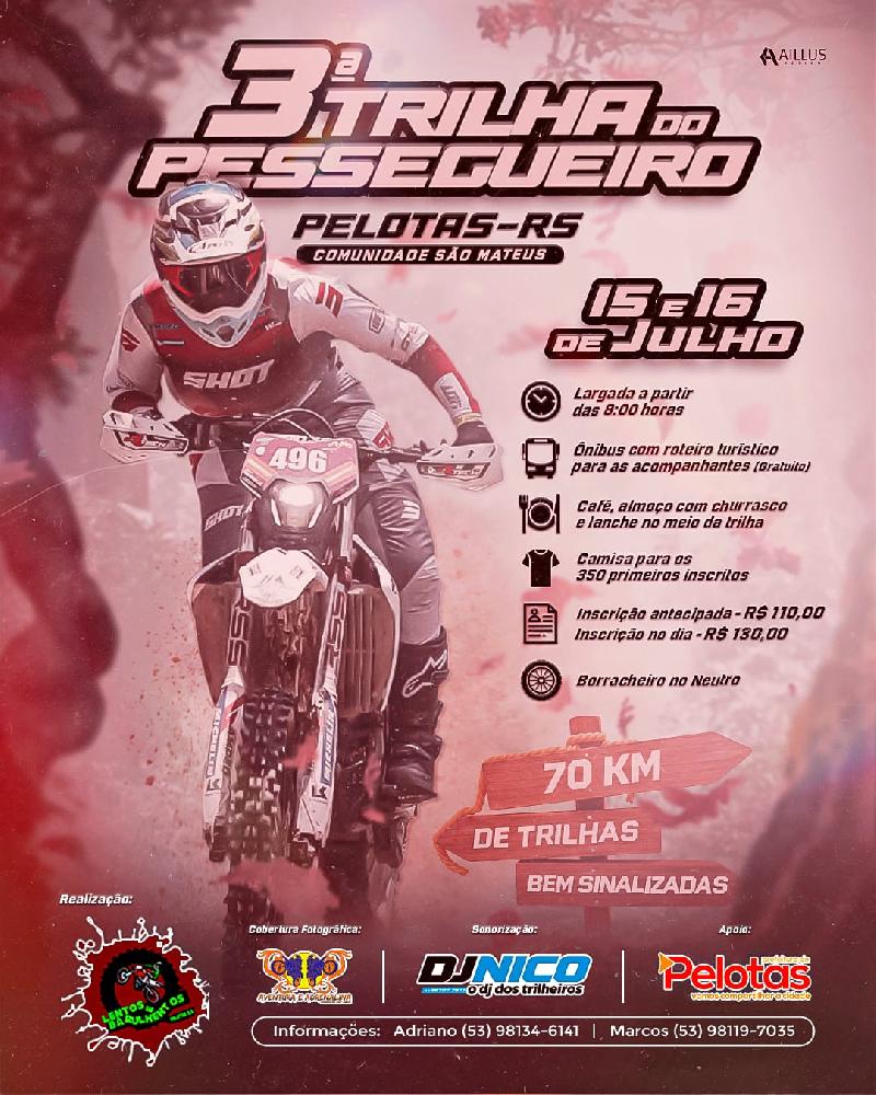 Atividade já conta com mais de 600 motociclistas inscritos