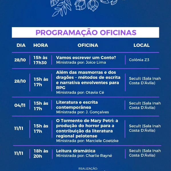 Atividades são gratuitas e contam com entrega de certificado para os participantes