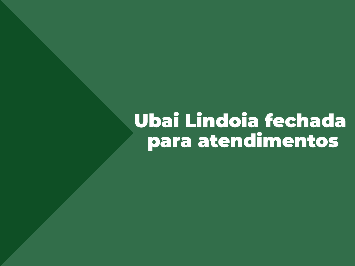 Unidade estará fechada para limpeza da caixa d’água. Atendimento será retomado às 13h