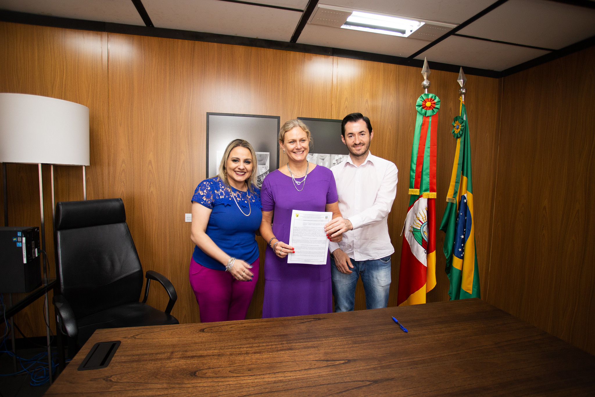 Prefeita assinou o termo de cessão de uso de parte do imóvel com governo do Estado; departamentos de drenagem e transportes da autarquia ocuparão o local