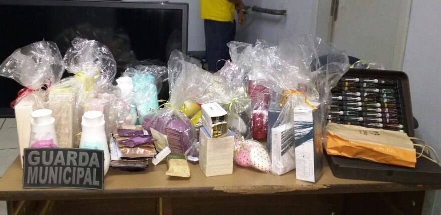 Foram recuperados produtos com valor estimado em R$ 2,5 mil